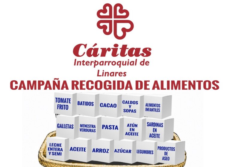 Cáritas Interparroquial de Linares lanza una gran campaña de recogida de alimentos
